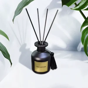 Custom 120ml Strong Fragrance Reed Diffuser, Matte Black