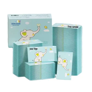 Custom 1pcs Wet Wipes Disposable Single Piece Wet Wipes Easy to Carry in Independent Packaging