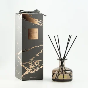 Custom 200 ml Glass Reed Diffuser Set with Essential Oil, Glass Bottle and Sticks