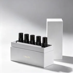 Custom 5/10/15ml 5pc Fragrance Discovery Set Gift Box with Card Holder Slot Gift Packaging Paper Boxes Spray Bottle Sampler Kit