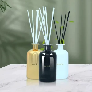 Custom 500ml Round Bottle Reed Diffuser for Living Room Aromatherapy
