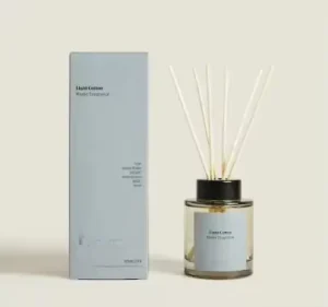Custom 50ml Reed Diffuser with Paraben-Free Essential Oil, Glass Bottle, and Gift Box