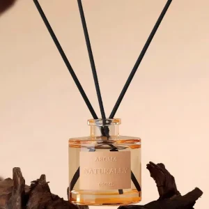Custom Air Freshener Long Lasting Oil Diffuser with 4 Scent Diffuser Sticks in Glass Jar Reed Diffuser Set Home Decor