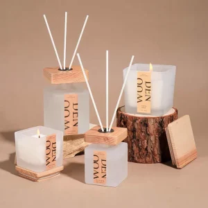 Custom Amber Fragrance Scented Soy Wax Candles Private Decorated Bedroom Gifts for Valentine’s Day Christmas Gift Box