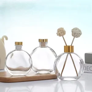 Custom Aromatherapy Oil Glass Bottle, 50 ml, 100 ml and 150 ml, Screw Cap, Hot Stamping, Reed Diffuser Box