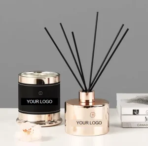 Custom Aromatherapy Products With Long Lasting Custom Air Freshener Scented Candles and Reed Diffuser Sets