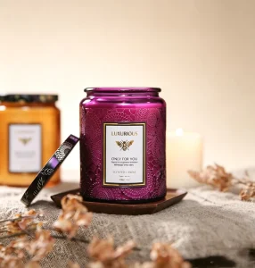 Custom Aromatherapy Soy Wax Scented Candles Romantic Nature Candle Jars Decoration for Bars Holidays