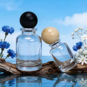 Custom Artisan Premium Glass Cylinder Perfume Bottles 30ml 50ml 100ml Bulk Empty Fragrance Spray