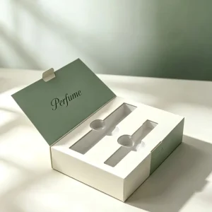 Custom Brand Logo Mini Round Roll on Bottle Perfume Collection Magnetic Gift Packaging Box for Perfume Set with EVA Insert