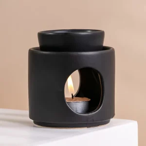 Custom Candle Essential Oil Frosted Porcelain Candle Warmer Lamp Wax Melts Ceramic Incense Burner