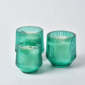 Custom Candle Gift Set Jars Luxury Cylinder Glass Soy Wax Scent Dried Flower Candles Home Fragrance Aromatherapy Candle