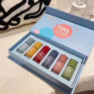 Custom Cardboard Perfume Sample Box Empty Magnet Design Glossy Lamination Recyclable Lipstick Essential Oil Set Gift Box