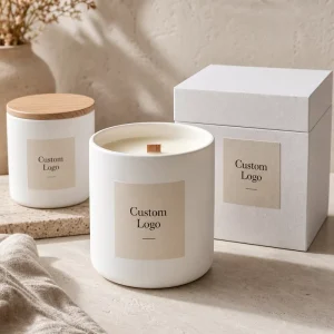 Custom Ceramic Jar Scented Candle for Home Fragrance