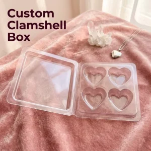 Custom Clamshell Box Clear PET Blister Clamshell Packaging for Wax Melt Fishing Bait Hardware