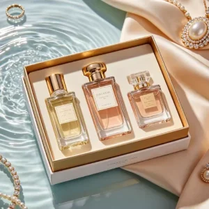 Custom Cosmetic Perfume Packaging Set Including Fine Mist Spray Bottle and Luxury Paper Gift Box for Retail Packaging
