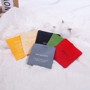 Custom Design Luxury Scented Sachet Bags Hanging Small Fabric Bag with Ribbon for Car Drawer Household Use