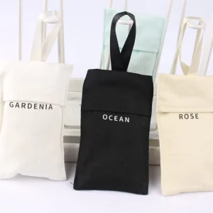 Custom Design Printing Fabric Cotton Linen Bag Aroma Sachets Home Hanging Air Freshener Fragrance Beads Sachets