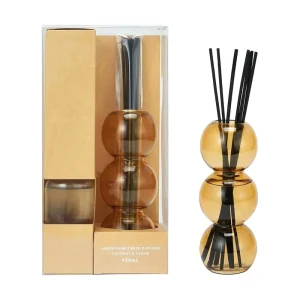 Custom Eco Friendly 150ml Chromatic Bubble Glass Reed Diffuser Decorative Liquid Aroma Bottle Refill for Home Use Air Freshening