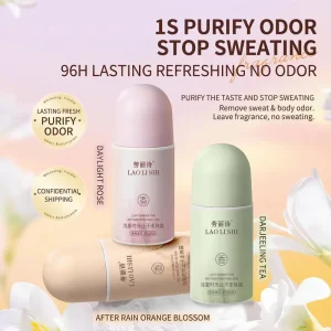 Custom Eco Friendly Long Lasting 96h Private Label Manufacturer Underarm Mini Antiperspirant Roll on Deodorant