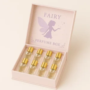 Custom Fairy Style Recyclable 3×3 Small Perfume Box for Mini Fragrance Gift Set