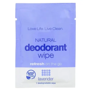 Custom Feminine Individually Wrapped Antiperspirant Deodorant Wipes Hypoallergenic Extra Soft Natural Refreshing Body Cleansing