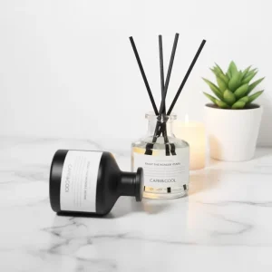 Custom Fragrance Oil Reed Diffuser Set Glass Bottle 50ML 1000+ Scents 60+ Day Long Lasting Home Bathroom Office Custom Logo