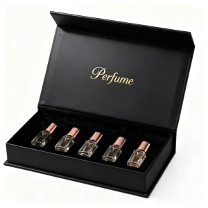 Custom Handmade 10ml Empty Perfume Bottle and Mini Magnetic Drawer 15ml 20ml Discovery Set Perfume Box