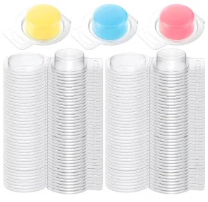 Custom Handmade Biodegradable White Rectangle 1-Cell Wax Melt Clamshell PET Vacuum Forming Blister Candle Plastic Boxes