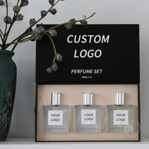 Custom High Quality 50ml 3PCS Perfumes Sets Fragrance Original Long Lasting Eau De Parfum Unisex Perfume Gift Set