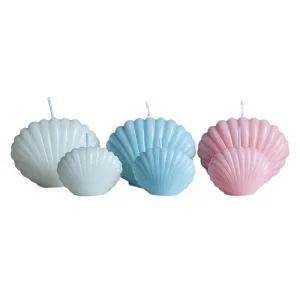 Custom High Quality Colorful Luxury Seashells Scented Candles Gift Set Handmade Paraffin Wax for Home Decoration with Logo