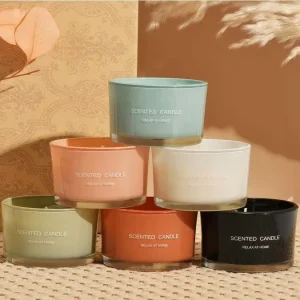 Custom High Quality Scented Candles Luxury Colorful Crystal Candle for Holiday Gifts