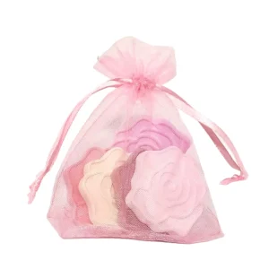 Custom High Quality Snow Gauze Bag Home Fragrance Potpourri Scented Rose Sachet for Drawer and Closet