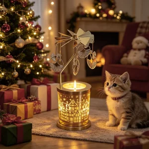 Custom Holder Nordic Decorative Brass Luxury Home Decor Candle Jars Rotary Candle Vintage Tea Light Gold Candle Jars