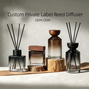 Custom Home Fragrance Phthalate Free Rattan Reed Diffuser Oil Diffuser Aroma Diffuser Fireless Long Lasting Private Label
