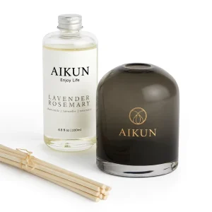 Custom Home Fragrance Reed Diffuser Set Aromatherapy Glass Bottle Reed Diffuser with Sticks Gift Packaging for Room Decor
