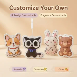 Custom IP Solid Gel Air Freshener Sachet Hanging Scent Diffuser Eco-Friendly Lavender 30-Day Gift for Home Bedroom Closet OEM
