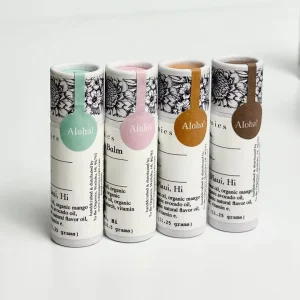 Custom Kraft Paper Container Fragrances Antiperspirant Push up Lip Balms Stick Deodorant Packaging Tube
