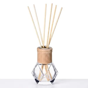 Custom LOGO Essential Oil Home Fragrance Empty Glass Bottle 50ml Air Freshener Reed Diffuser Bottle