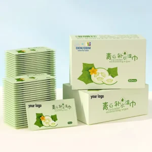 Custom LOGO Single Wet Wipes Individual Pack Alcohol Free Cleaning Wipes Individually Wrapped Wipes for Adults and Kids