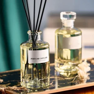 Custom Label 250ml Clear Glass Aroma Reed Diffuser Bottle with Stick and Box