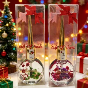 Custom Logo 12 Flavors Repair OEM Blossom Scented Nail Oil Organic Natural Diamond Cuticle Oil Flat Bottle and Flower