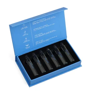 Custom Logo 2ml 5ml Mini Round Perfume Atomizer Collection Set Magnetic Cosmetic Packaging Perfume Sample Bottle Set Gift Box
