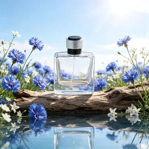 Custom Logo 50ml 100ml Cylinder Luxury Perfume Glass Bottle with Box