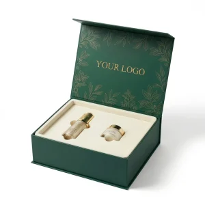 Custom Logo Biodegradable Perfume Gift Set Rigid Paper Box Skincare Cosmetic Packaging Luxury Gift Box with Magnetic Closure