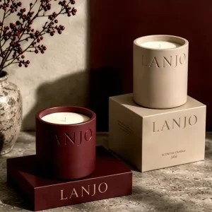 Custom Logo Cement Aromatherapy Novelties Candle Soy Wax Scented Jar Home Fragrance Decor Gift Box