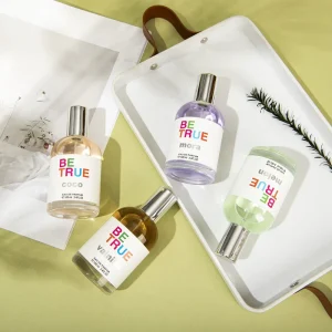 Custom Logo Eco Friendly Clear Round Glass Perfume Bottle Multicolor Scent 100ml Unisex Fragrance Private Label OEM