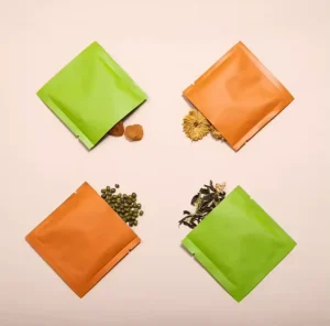 Custom Logo Food Grade 2gm 5gm 10gm Tea Coffee Sachet Mini Pouch Three Sealed Tear Notch Aluminum Foil Powder Packaging Bags