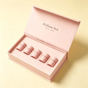 Custom Logo Hot Stamping Perfume Sample Set Gift Box Matte Cardboard Cosmetic Packaging Recyclable Paper Cosmetic Packaging