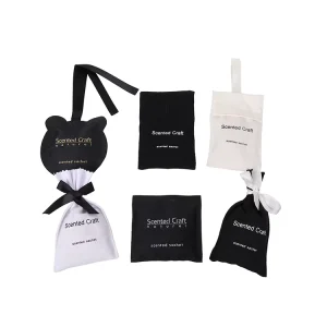 Custom Logo Linen Perfume Fragrance Aroma Beads Scented Sachet for Car