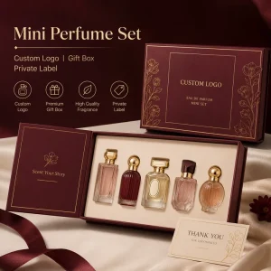 Custom Logo Luxury Mini Perfume Gift Set for Women and Men Designed for Travel Retail Assorted Scents